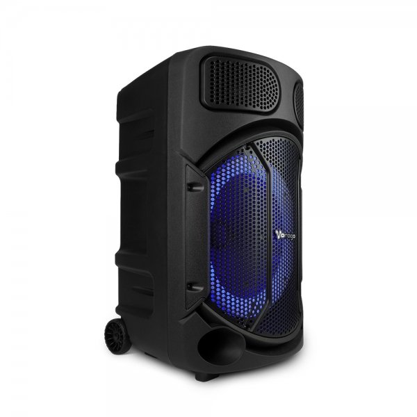 Vorago Bafle Karaoke KSP-502, Bluetooth, Alámbrico, 80W RMS, USB 2.0, Negro, incluye Micrófono