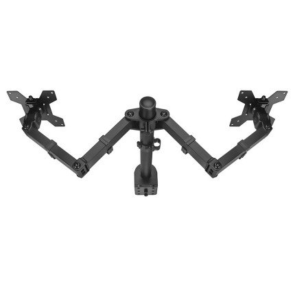 Brazo de Escritorio para 2 Monitores 19" - 32", Hasta 8kg, Getttech  Negro