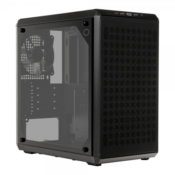 Gabinete Cooler Master MasterBox Q300L V2 con Ventana, M-ATX/Mini-ITX, USB 3.2, sin Fuente, 1 Ventilador, Negro