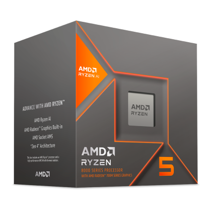 Procesador AMD Ryzen 5 8600G con Gráficos Radeon 760M, S-AM5, 4.30GHz, con Disipador