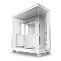 Gabinete NZXT H6 Flow con Ventana, Midi-Tower, ATX/Micro-ATX/Mini-ITX, Blanco