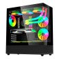Gabinete Balam Rush Tank Super 9200 TB con Ventana RGB, Midi-Tower, ATX/Micro-ATX/ITX, Negro