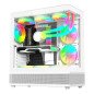 Gabinete Balam Rush Tank Super 9200 TB con Ventana RGB, Midi-Tower, ATX/Micro-ATX/ITX, Blanco
