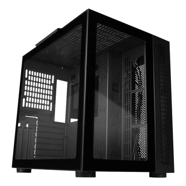 Gabinete Game Factor CSG700 con Ventana, Midi-Tower, ATX/ITX/micro ATX/EATX, USB 2.0/3.0, sin Fuente, Negro