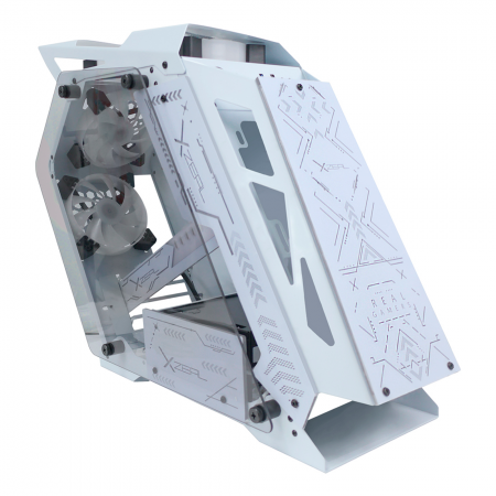 Gabinete XZEAL Gamer IR02 M-ATX Vent ARGB Blanco (XZGAIRRGBW)