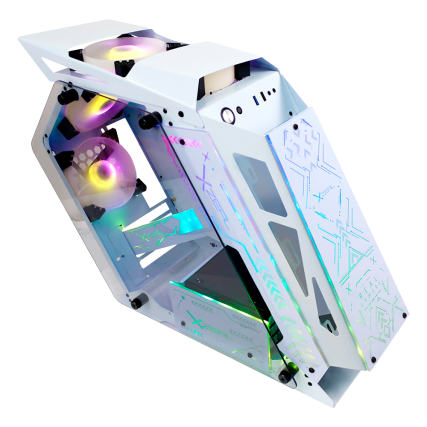 GABINETE XZEAL GAMER IR02 M-ATX VENT ARGB BLANCO (XZGAIRRGBW)