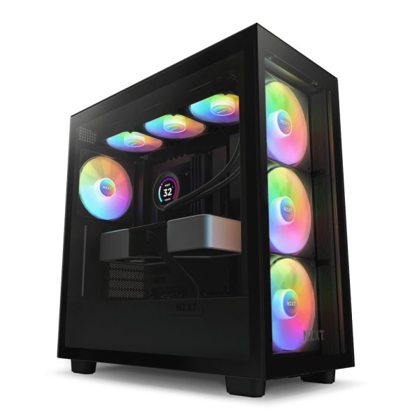 Gabinete NZXT H7 Elite con Ventana RGB, Midi-Tower, Mini-ITX/Micro-ATX/ATX, USB 3.1