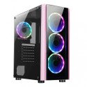 Gabinete Xzeal XZ110 con Ventana RGB, Tower, ATX/Micro ATX/Mini-ATX, USB 3.0/2.0, Rosa