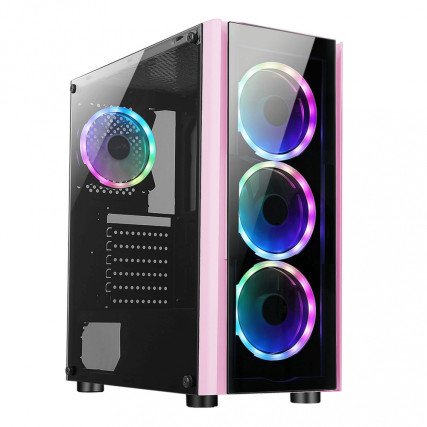 Gabinete Xzeal XZ110 con Ventana RGB, Tower, ATX/Micro ATX/Mini-ATX, USB 3.0/2.0