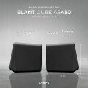 Acteck Bocinas Elant Cube, Alámbrico, 3W RMS, 3.5mm, Negro