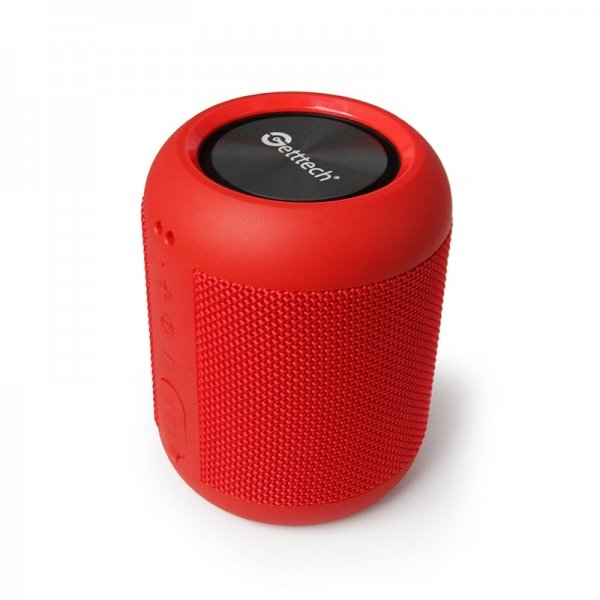 Getttech Bocina Portátil Loud, Bluetooth, Inalámbrico, 5W RMS, Rojo