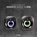 Acteck Bocinas Esence Basic, Alámbrico, 6W RMS, 3.5mm, Negro