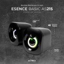 Acteck Bocinas Esence Basic, Alámbrico, 6W RMS, 3.5mm, Negro