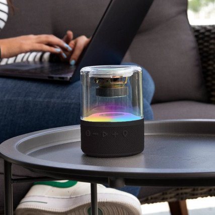 Acteck Bocina Portátil Glee Pure AP30, Bluetooth, Inalámbrico, 5W RMS, USB-C, Negro