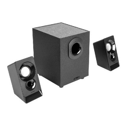 Acteck Bocina con Subwoofer Elant ACT AS470, Alámbrico, 2.1 Canales, 6W RMS, 3.5mm, Negro