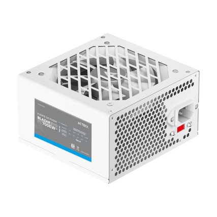 Fuente de Poder Acteck Blazar Evo FT700EW, 20+4 pin ATX, 120mm, 700W, Blanco