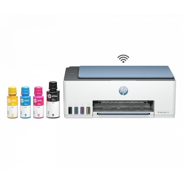 Multifuncional HP Smart Tank 585, Color, Inyección, Tanque de Tinta, Inalámbrico, Print/Scan/Copy