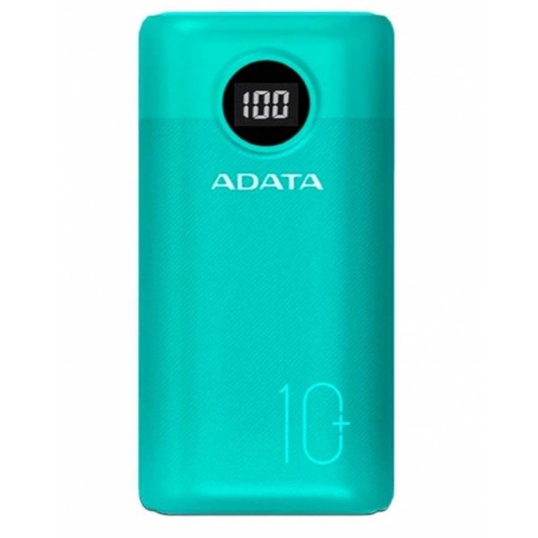 Cargador Portátil Adata P10000QCD, 10.000mAh, Verde