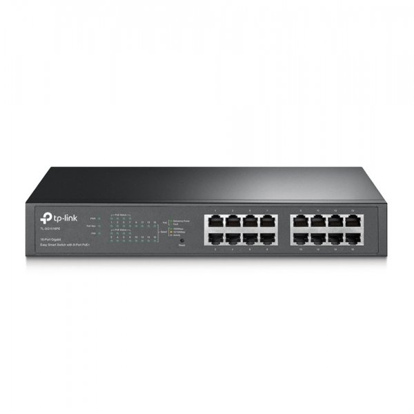 Switch TP-Link Gigabit Ethernet TL-SG1016PE, 16 Puertos 10/100/1000 Mbps