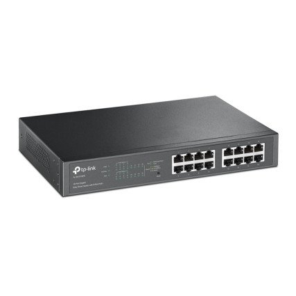 Switch TP-Link Gigabit Ethernet TL-SG1016PE, 16 Puertos 10/100/1000 Mbps