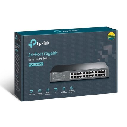 Switch TP-Link Gigabit Ethernet JetStream, 24 Puertos 10/100/1000Mbps