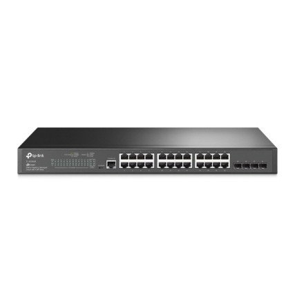 Switch TP-Link Gigabit Ethernet TL-SG3428 V1, 24 Puertos 10/100/1000Mbps + 4 Puertos SFP