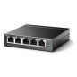 Switch TP-Link Fast Ethernet TL-SF1005P, 5 Puertos 10/100Mbps (4x PoE), 1 Gbit/s