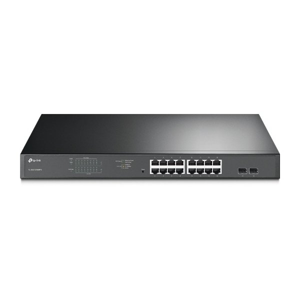 Switch TP-Link Gigabit Ethernet JetStream, 16 Puertos PoE+ 10/100/1000Mbps, 36Gbit/s