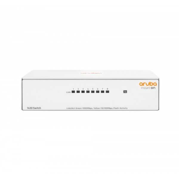 Switch HPE Networking Instant On Gigabit Ethernet 1430 8G, 8 Puertos 10/100/1000Mbps, 16 Gbit/s