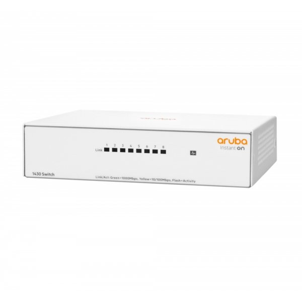 Switch HPE Networking Instant On Gigabit Ethernet 1430 8G, 8 Puertos 10/100/1000Mbps, 16 Gbit/s
