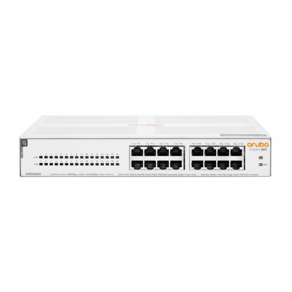 Switch HPE Networking Instant On Gigabit Ethernet 1430 16G, 16 Puertos PoE 10/100/1000Mbps