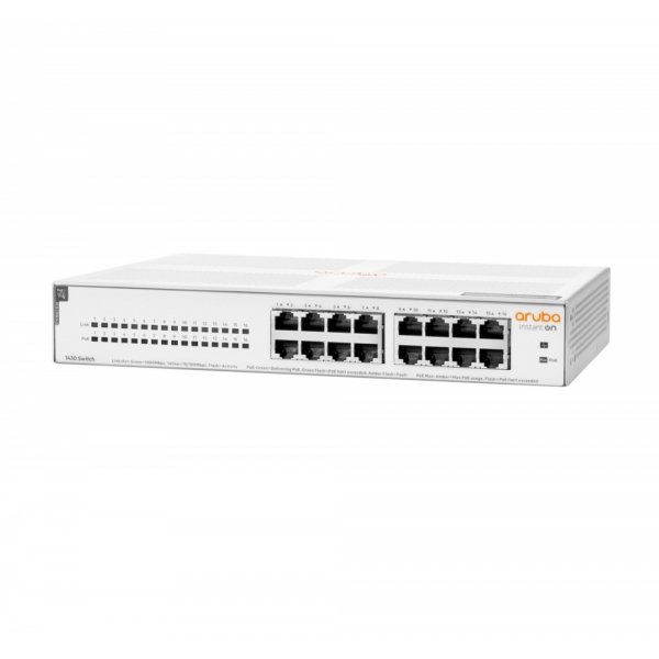 Switch HPE Networking Instant On Gigabit Ethernet 1430 16G, 16 Puertos PoE 10/100/1000Mbps