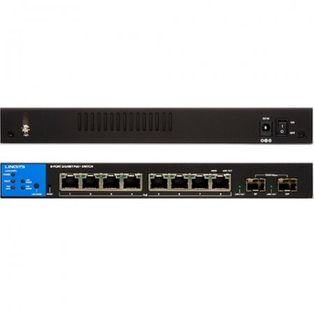 Switch Linksys Gigabit Ethernet LGS310C, 8 Puertos 10/100/1000 + 2 Puertos SFP, 20Gbit/s