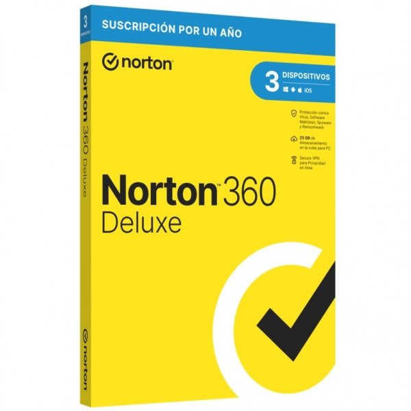 Norton 360 Deluxe, 3 Dispositivos, 1 Año, Windows/Android/Mac