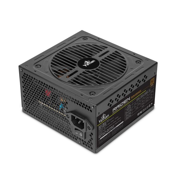 Fuente De Poder Yeyian YFB-75000-01 Raiden 750W 80+ Bk Non-Modular