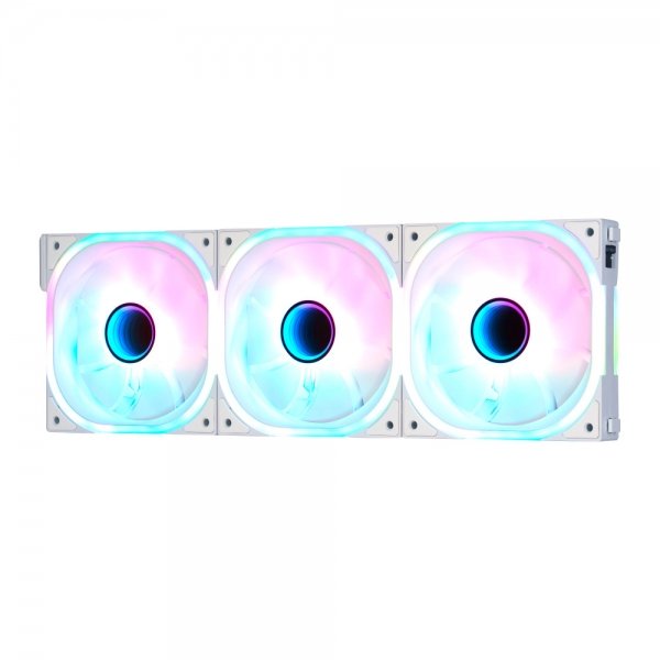 Ventilador Game Factor FKG500-BK RGB, 120mm, 1900RPM, Blanco