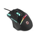 Mouse Getttech Gaming Ergonomico Negro 7200 DPI 3M Clics 125 HZ RGB
