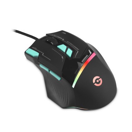 Mouse Getttech Gaming Ergonomico Negro 7200 DPI 3M Clics 125 HZ RGB