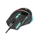 Mouse Getttech Gaming Ergonomico Negro 7200 DPI 3M Clics 125 HZ RGB