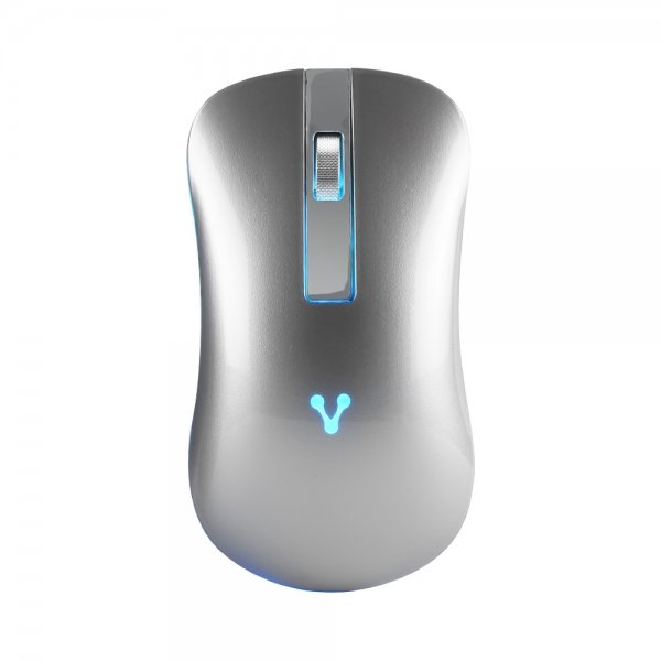 Mouse Vorago MO-305-SL Slim Led RGB Inalambrico Recargable Plata