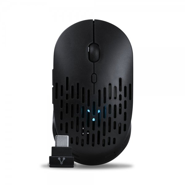 Mouse Vorago Óptico MO-208, Inalámbrico, RF, Bluetooth, 2400DPI