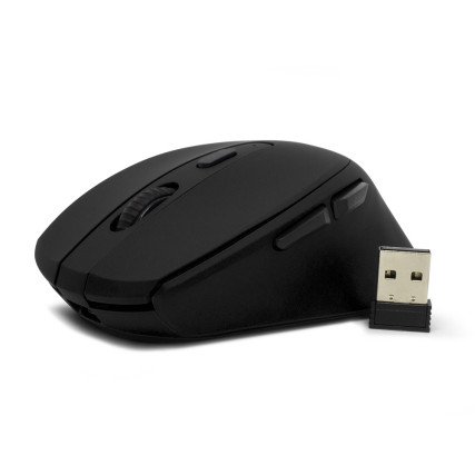 Mouse Vorago Óptico MO-306, Inalámbrico, USB, 2400DPI, Negro
