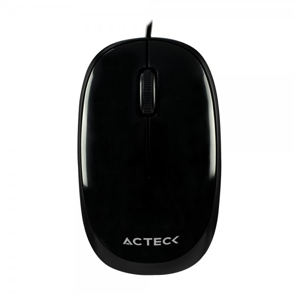 Mouse Alambrico Acteck Conector USB Negro 1000 Dpi