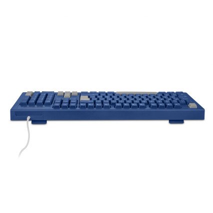 Teclado Slim Getttech Azul Español USB Con Reposamanos GGK-ESMWR-02-BL