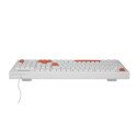 Getttech Teclado Slim Blanco Español USB Reposamanos GGK-ESMWR-02-WH