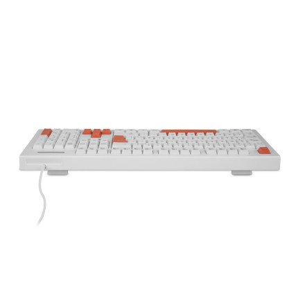 Getttech Teclado Slim Blanco Español USB Reposamanos GGK-ESMWR-02-WH