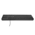 Teclado Slim Getttech Negro Español USB Con Reposamanos (GGK-ESMWR-01)