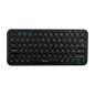 Teclado Vorago Slim Recargable Tipo C, 2 BT+Wireless Negro KBW-400