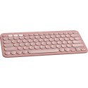 Teclado Logitech PEBBLE KEYS 2 K380S, Inalámbrico, Bluetooth, Rosa