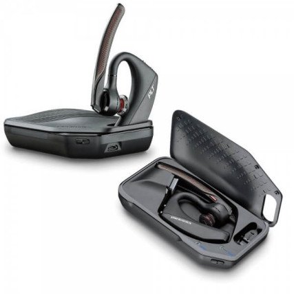 Poly Manos Libres Voyager 5200, Bluetooth, Inalámbrico, USB, Negro/Gris